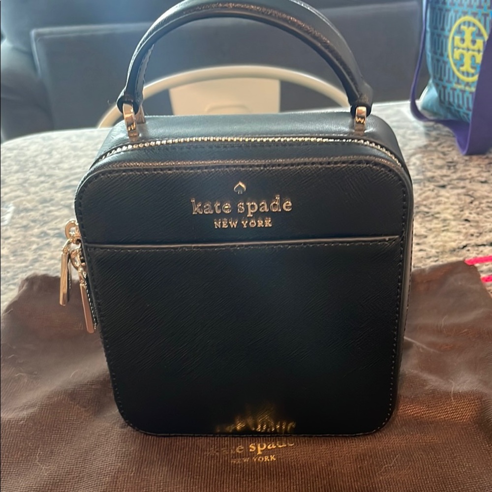 Kate Spade Black Mini Bag with Gold Hardware